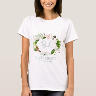 Tropisches Blumenbraut bachelorette T-Shirt