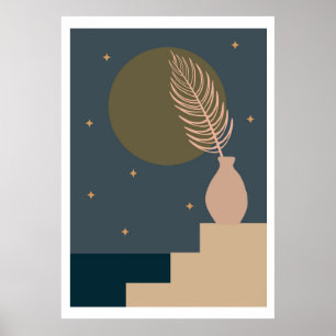 Tropisches Blumendesign Poster