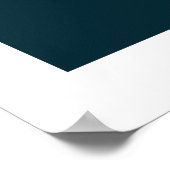 Tropisches Blumendesign Poster (Ecke)