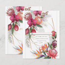 Tropisches Blumengarten Botanical Gold R.S.V.P.