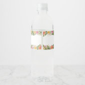 Tropisches Blumengeburtwasser - Flasche Wasserflaschenetikett (Rückseite)