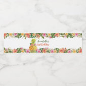 Tropisches Blumengeburtwasser - Flasche Wasserflaschenetikett (Einzelnes Label)