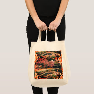 Tropisches Blumengeschäft Tote Tasche