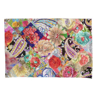 Tropisches Blumenmuster, lebhafte Farben. Kissenbezug