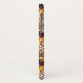 Tropisches Blumenmuster mit Tiger Case-Mate iPhone Hülle (Hinten/Links)