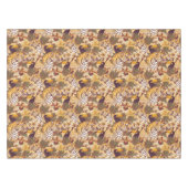 Tropisches Blumenmuster mit Tiger Tischdecke (Vorderseite (Horizontal))