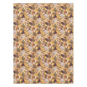 Tropisches Blumenmuster mit Tiger Tischdecke (Vorderseite)