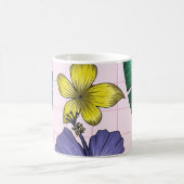 Tropisches Blumenmuster: Muster nahtloser Blätter Kaffeetasse (Mittel)