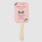 Tropisches Blumenthema Fächer (Vorderseite)