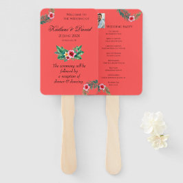 Tropisches Blumenthema Fächer