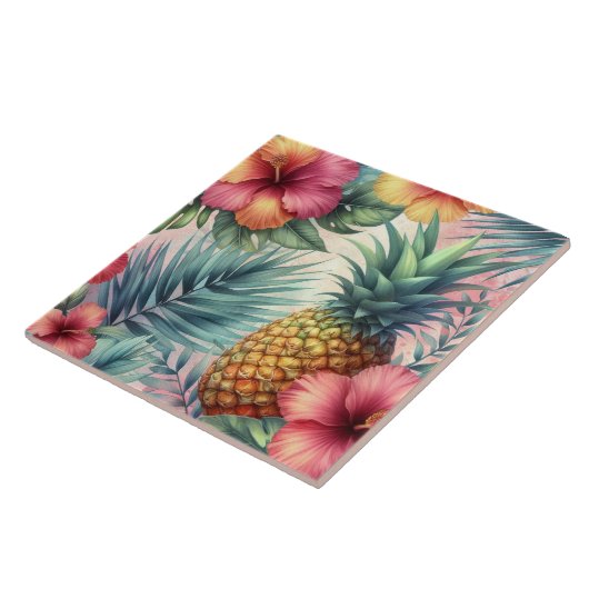 Tropisches Blut Fliese (Seite)