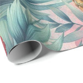 Tropisches Blut Geschenkpapier (Rolleneckpunkt)