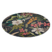 Tropisches Blut: Muster nahtloser Blume Schneidebrett (Ecke)