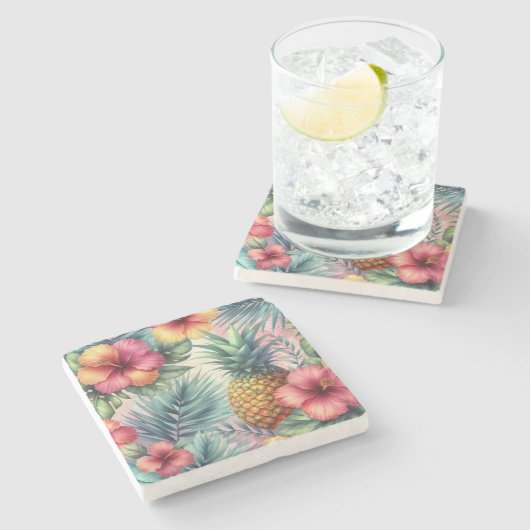 Tropisches Blut Steinuntersetzer (Seitenansicht)