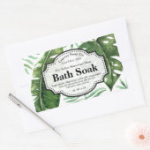 Tropisches Body-Scrub-Etikett Rechteckiger Aufkleber (Umschlag)