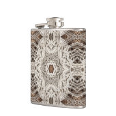 Tropisches bohisches, schicker Makrelenhahn Flachmann (Links)