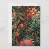 Tropisches Boho Blumenfest 60. Geburtstagsparty Einladung (Rückseite)