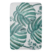 Tropisches botanisches grünes Leaf im Freien Badematte (Vorderseite Vertikal)