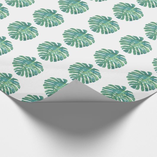 Tropisches botanisches Leaf Geschenkpapier (Ecke)