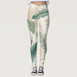 Tropisches botanisches nahtloses Muster für  Leggings