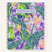 tropisches, botanisches notizblock (Vorderseite)