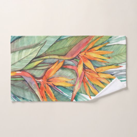 Tropisches botanisches Paradies II Badhandtuch Set (Handtuch)