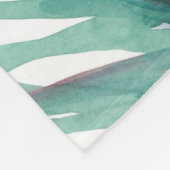 Tropisches botanisches Paradies II Fleecedecke (Ecke)