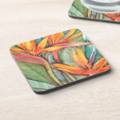 Tropisches botanisches Paradies II Getränkeuntersetzer (Linke Seite)