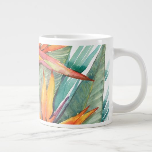 Tropisches botanisches Paradies II Jumbo-Tasse (Rechts)