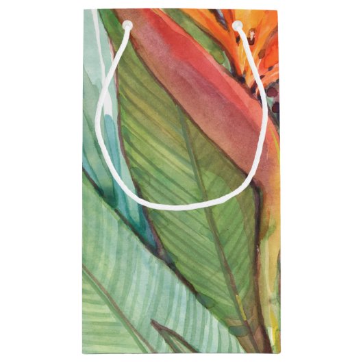 Tropisches botanisches Paradies II Kleine Geschenktüte (Rückseite)