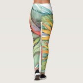 Tropisches botanisches Paradies II Leggings (Rückseite)