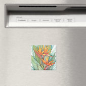 Tropisches botanisches Paradies II Magnet (In Situ (Geschirrspüler))