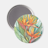Tropisches botanisches Paradies II Magnet (Vorderseite/Rückseite)
