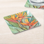 Tropisches botanisches Paradies II Rechteckiger Pappuntersetzer (angewinkelt)