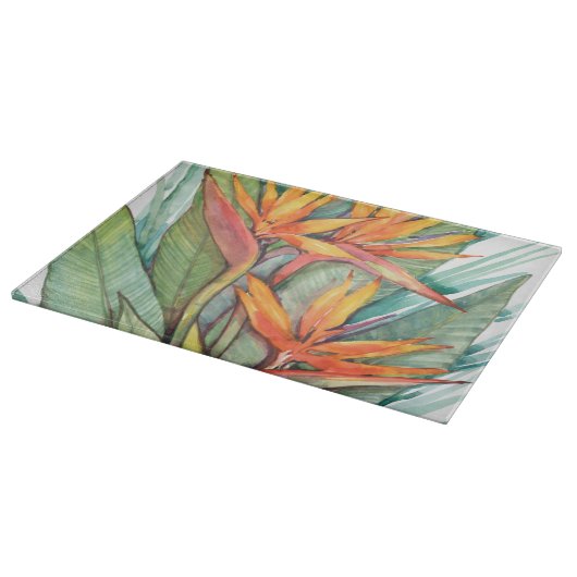 Tropisches botanisches Paradies II Schneidebrett (Ecke)