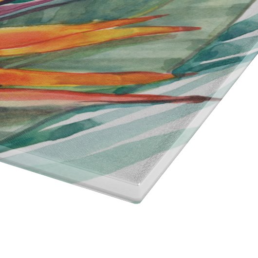 Tropisches botanisches Paradies II Schneidebrett (Ecke)