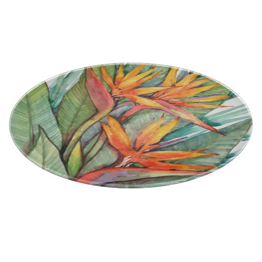 Tropisches botanisches Paradies II Schneidebrett (Ecke)