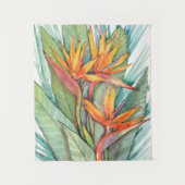 Tropisches botanisches Paradies II Wandteppich (Vorderseite)