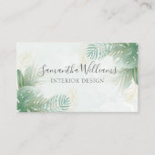 Tropisches botanisches Wasserbad Monstera Visitenkarte (Vorderseite)