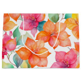 Tropisches Bougainvillea-Muster Große Geschenktüte