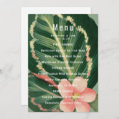 Tropisches Bouquet-Menü Menükarte (Vorne/Hinten)