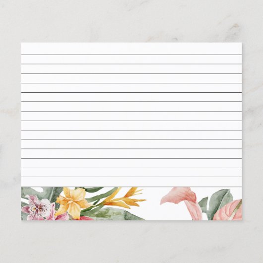 Tropisches Brautparty (Rückseite)