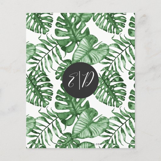 Tropisches Brautparty (Rückseite)