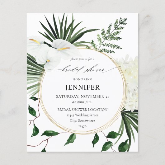 Tropisches Brautparty (Vorderseite)