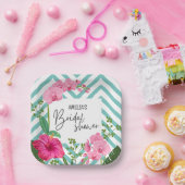 Tropisches Brautparty an den Sommertagen Pappteller (Party)