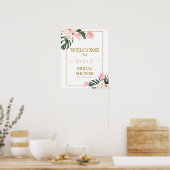 Tropisches Brautparty Begrüßungszeichen Poster (Küche)