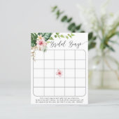 Tropisches Brautparty-Bingospiel (Stehend Vorderseite)