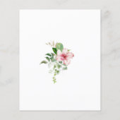 Tropisches Brautparty-Bingospiel (Rückseite)