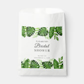 Tropisches Brautparty Dschungel Wasserfarbenwelt Geschenktütchen (Vorderseite)