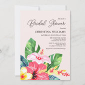 Tropisches Brautparty Einladung (Vorderseite)